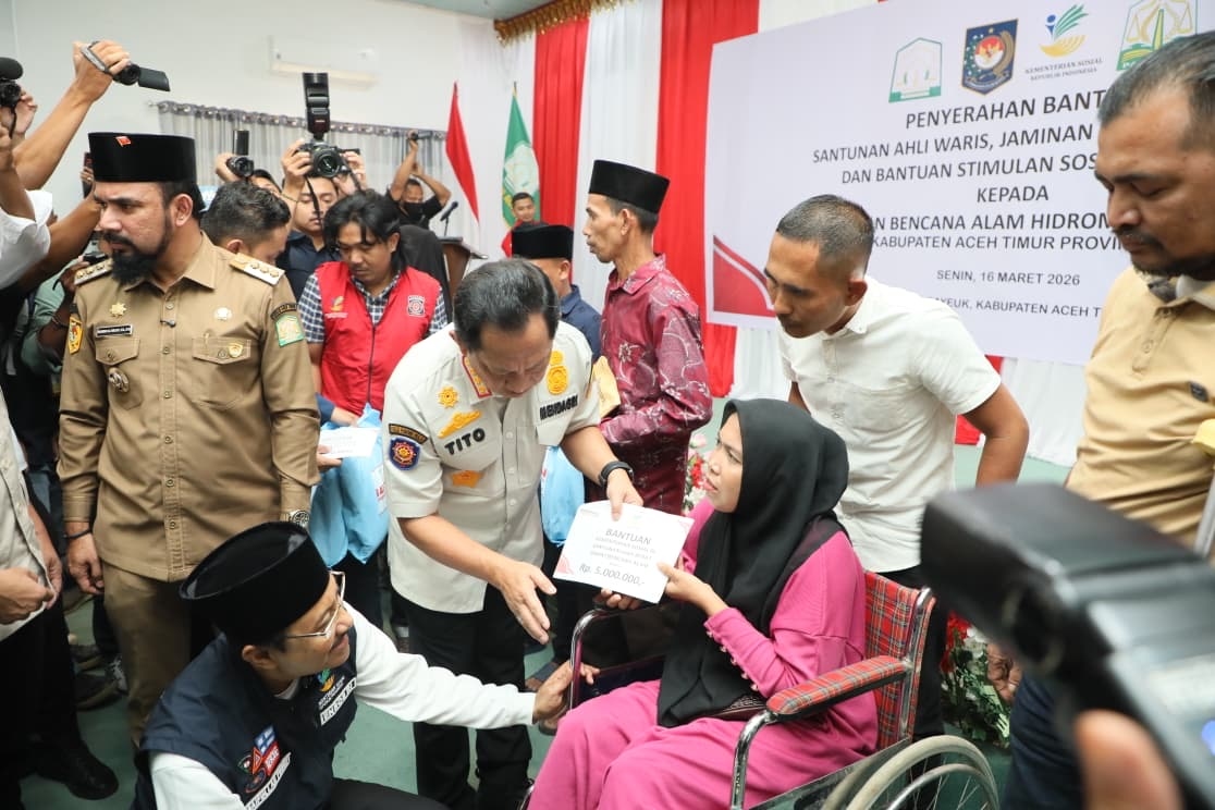 Pemerintah Salurkan Bansos Rp100,9 Miliar untuk Korban Bencana Sumatera