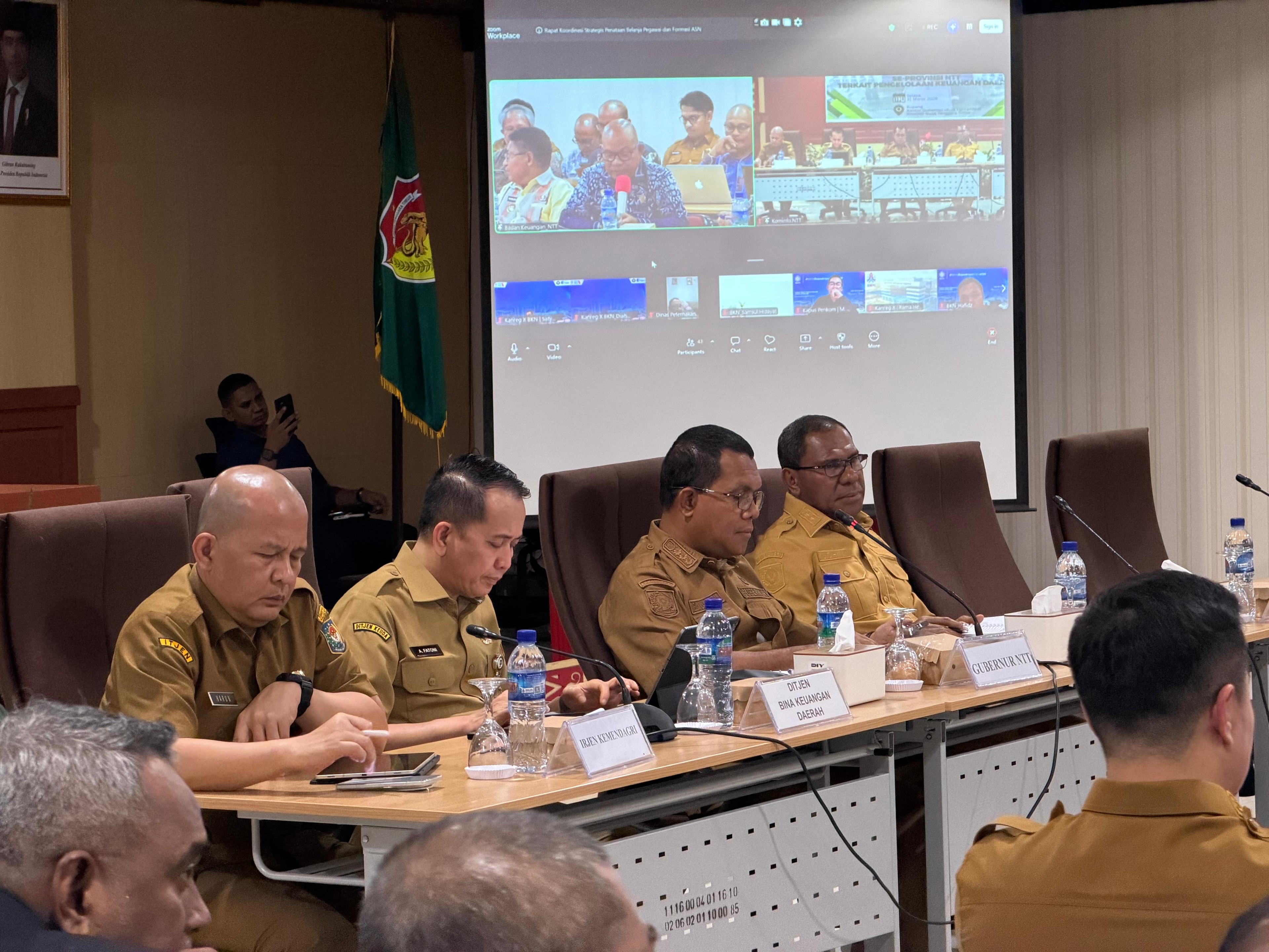 Dirjen Keuda Pimpin Rakor di NTT, Tekankan Pengendalian Belanja Pegawai dan Kepastian PPPK