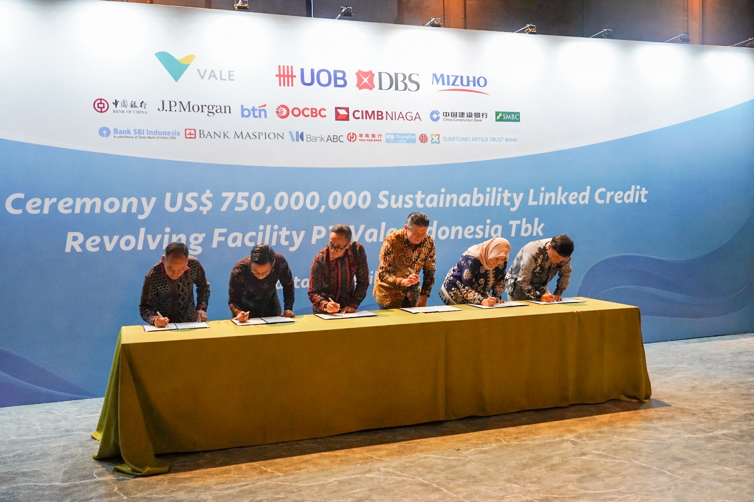 PT Vale Raih Fasilitas Pinjaman Sindikasi Berbasis ESG Senilai USD750 Juta