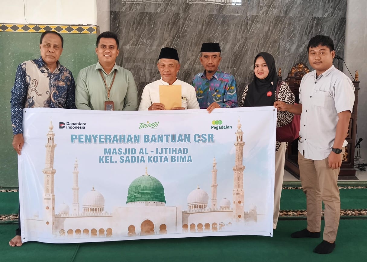 Pegadaian Bima Salurkan Bantuan Ibadah ke Masjid Al Ijtihad