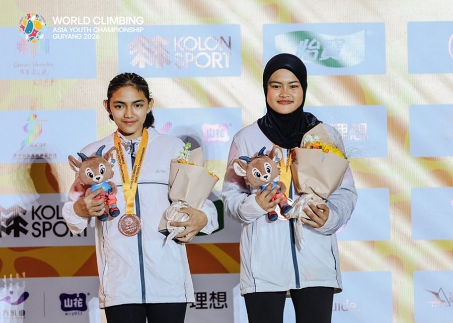 World Climbing Asia Youth 2026: Indonesia Tambah Dua Perunggu dari Guiyang di Sektor Speed Relay