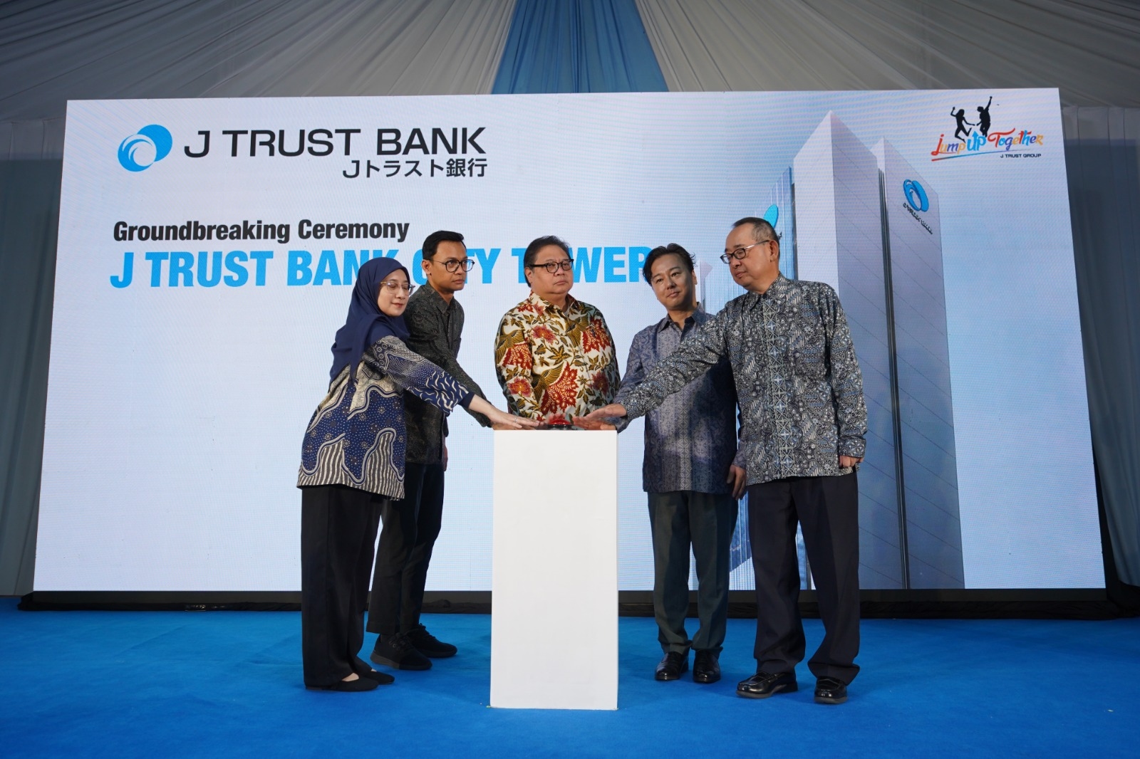 J Trust Bank Groundbreaking Kantor Pusat Baru di Tanah Abang