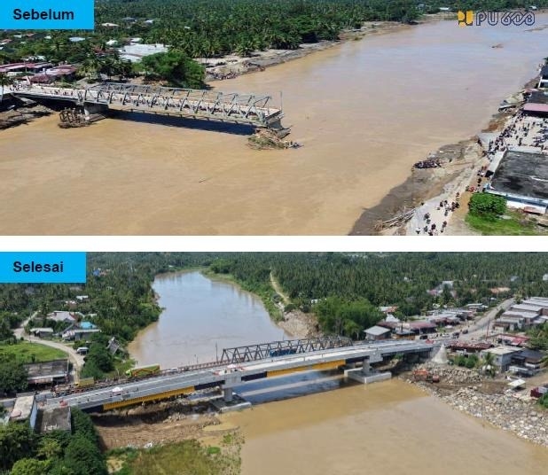 Pemerintah Kembali Pulihkan 3 Jembatan Terdampak Banjir Bandang di Lintas Timur Aceh