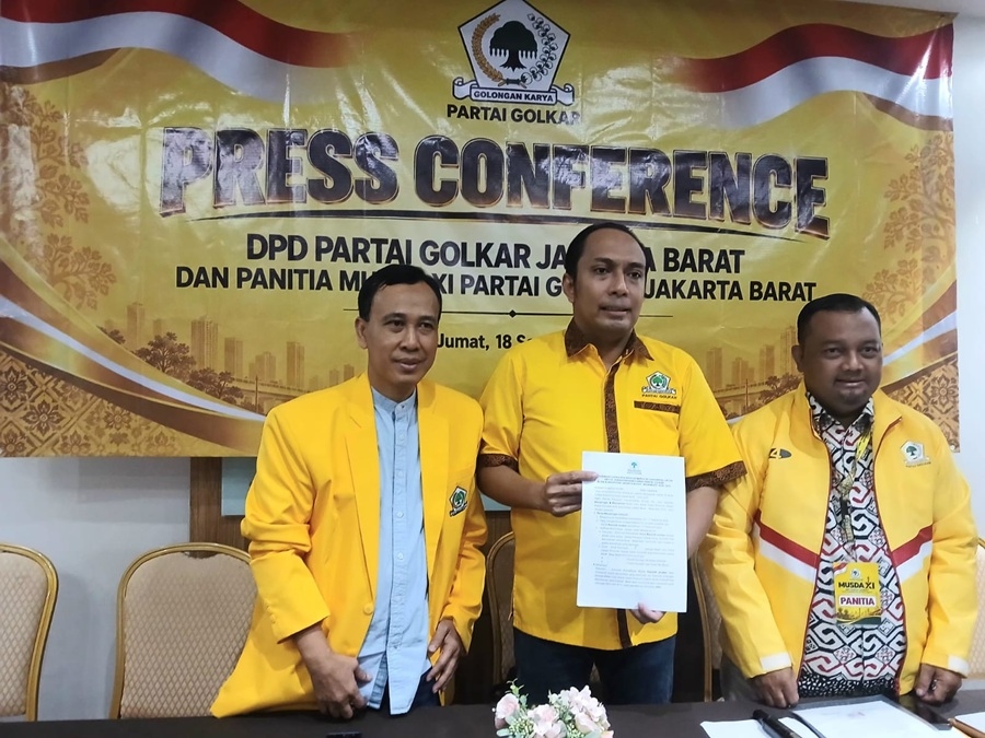 Ryanald Jonathan Jadi Calon Tunggal Ketua DPD Partai Golkar Jakarta Barat