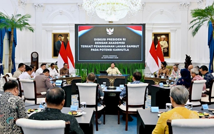 Prabowo Undang Pakar dan Akademisi ke Istana, Diskusi Pengelolaan Gambut hingga Pencegahan Karhutla