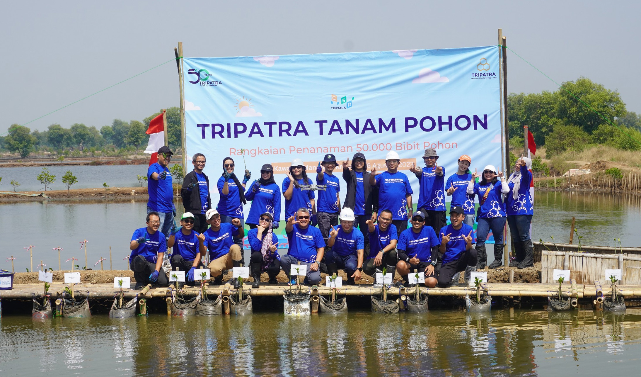 Cegah Perubahan Iklim, Tripatra Tanam 50.000 Pohon