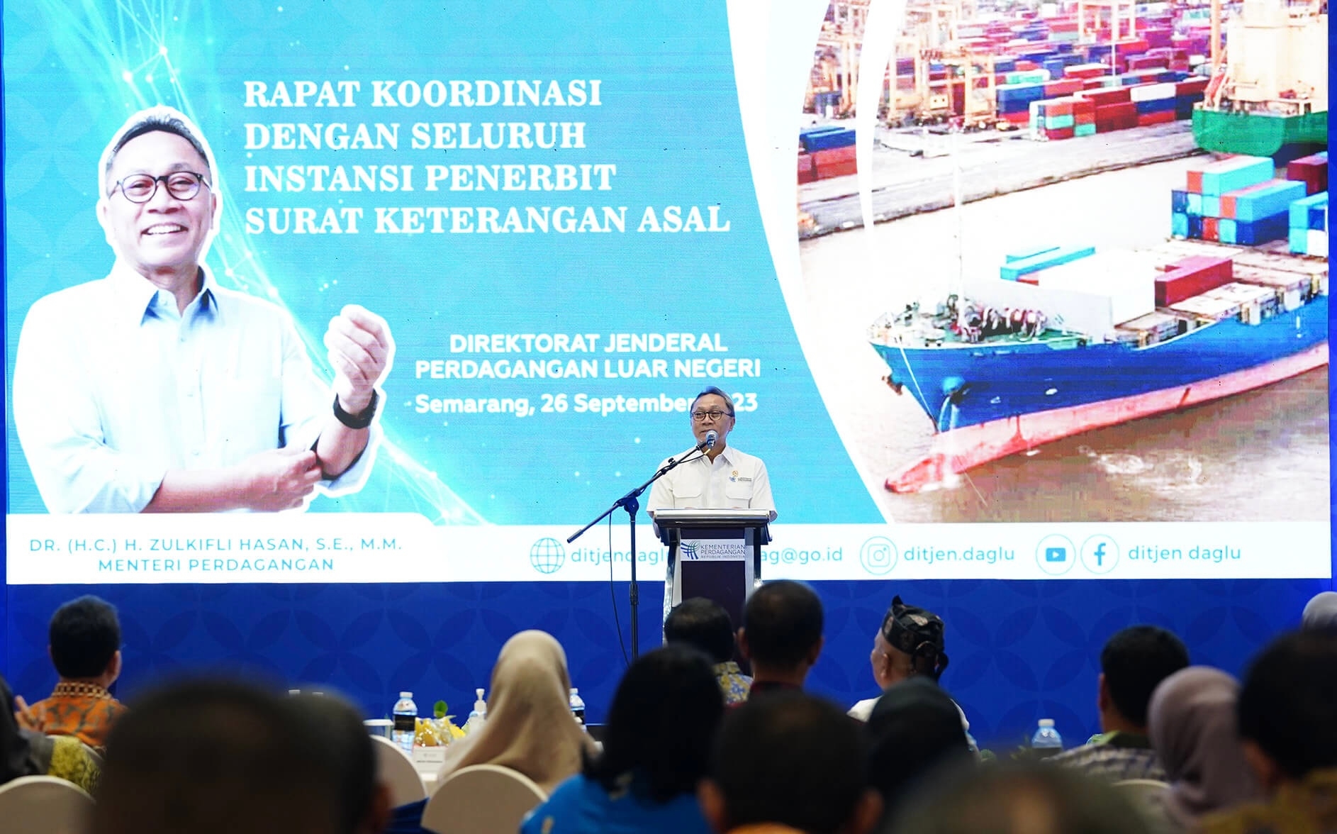 Buka Rakor Dengan 97 IPSKA, Mendag: Permudah Ekspor, Indonesia Jadi Negara Maju 2045