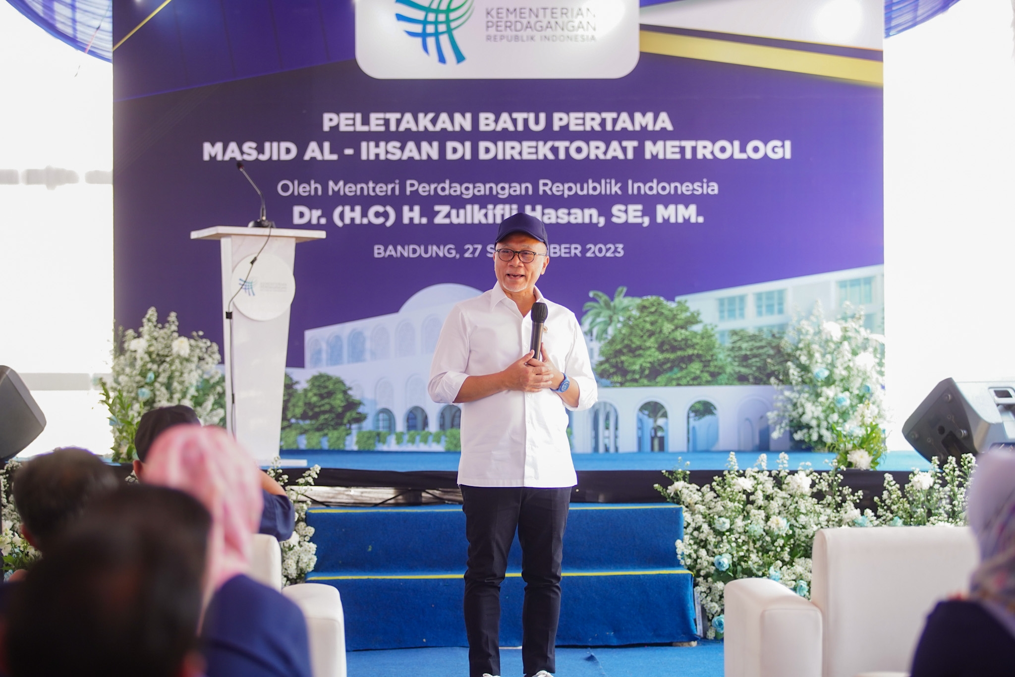 Letakkan Batu Pertama Masjid Direktorat Metrologi Di Bandung, Mendag: Mudah-mudahan Membawa Kebaikan