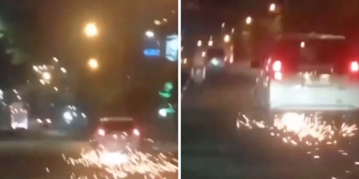 Viral Sopir Daihatsu Sigra Tabrak Dan Seret Motor 5 Kilometer Hingga Keluar Percikan Api