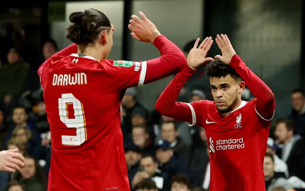 Fulham vs Liverpool: Luis Diaz Tampil Gemilang Bawa Tim Capai Final Piala Liga Inggris