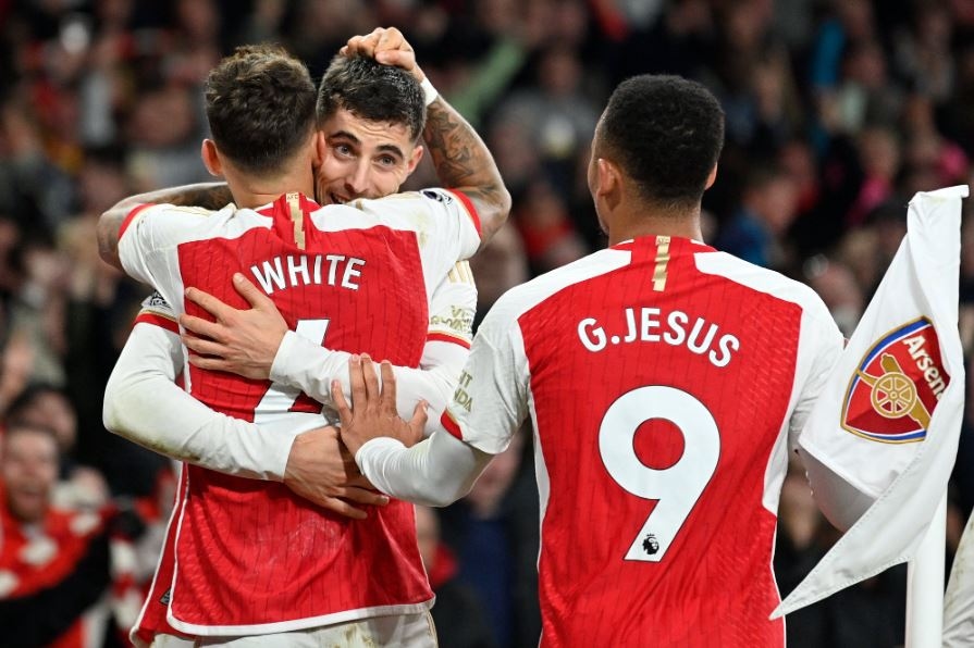 Klasemen Liga Inggris: Arsenal Duduki Posisi Puncak, MU Posisi 6 setelah Kalahkan Everton