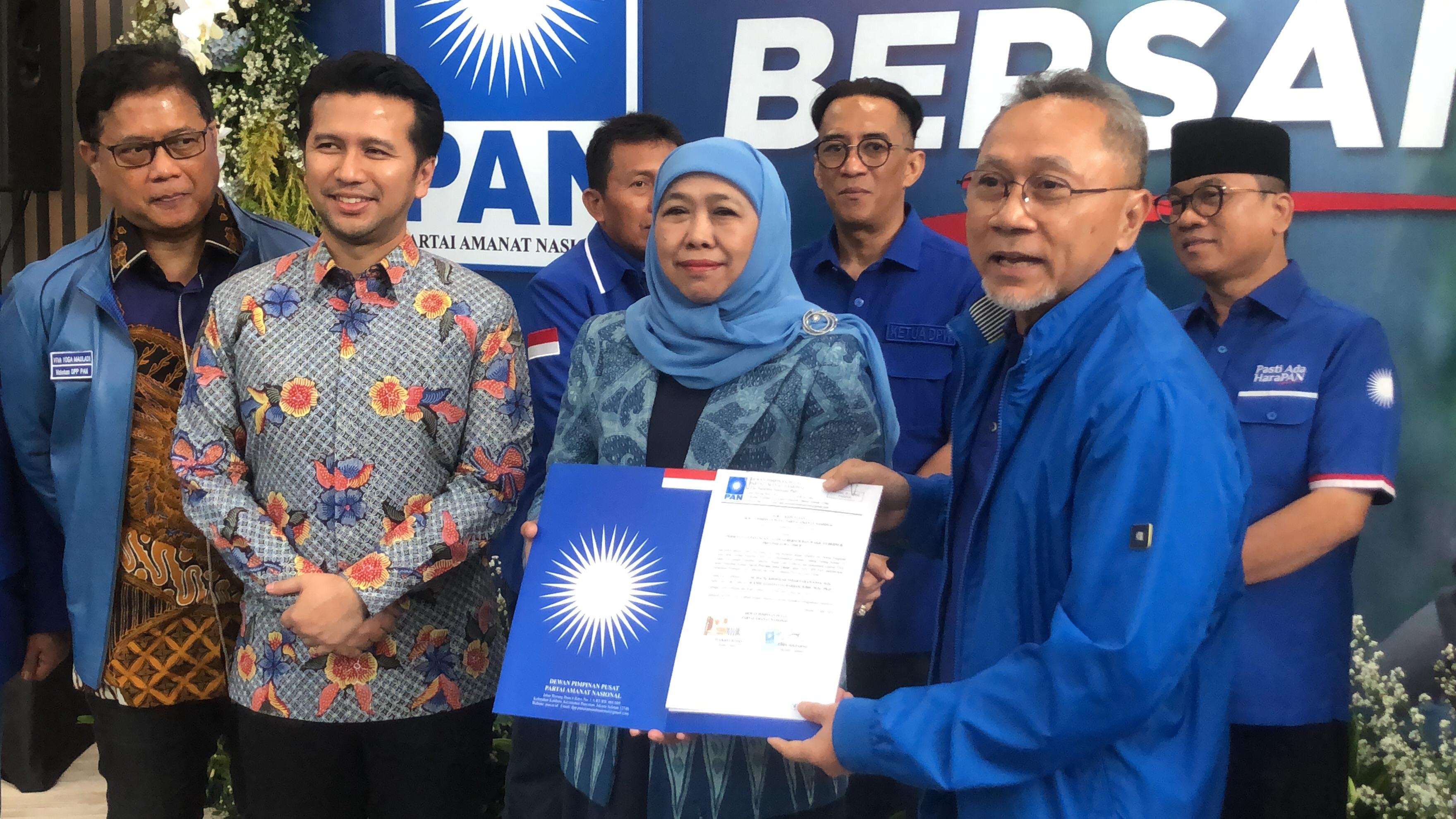 PAN Resmi Dukung Khofifah Indar Parawansa-Emil Dardak di Pilgub Jatim 2024