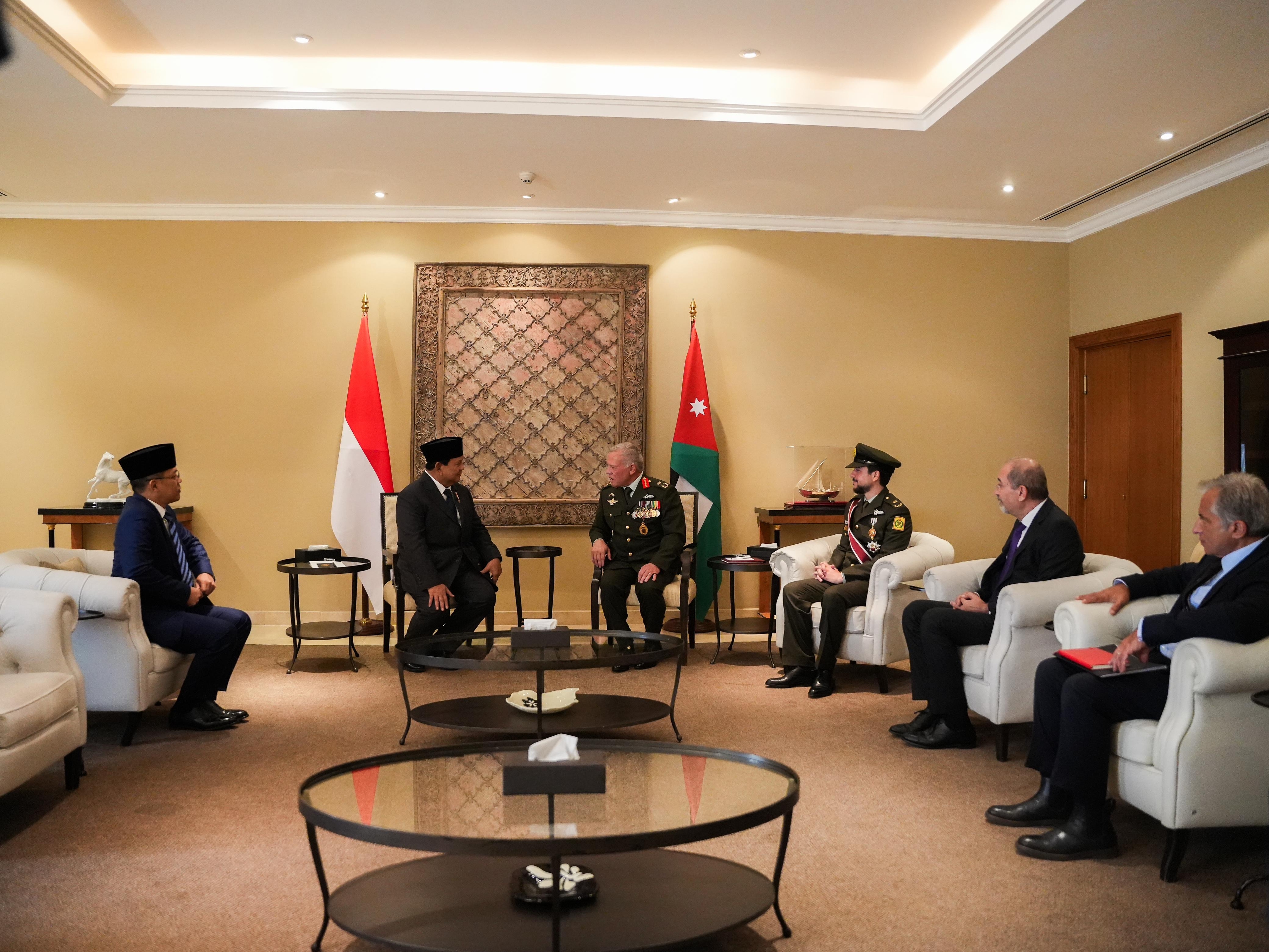 Bertemu Raja Yordania, Prabowo Bahas Bantuan Kemanusiaan dan Perlindungan untuk Rakyat Palestina di Gaza
