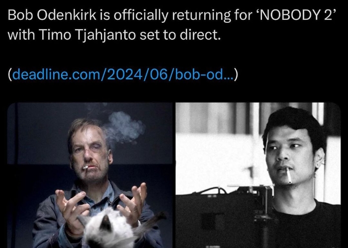Timo Tjahjanto Jadi Sutradara Film 'Nobody 2' yang Dibintangi Bob Odenkirk