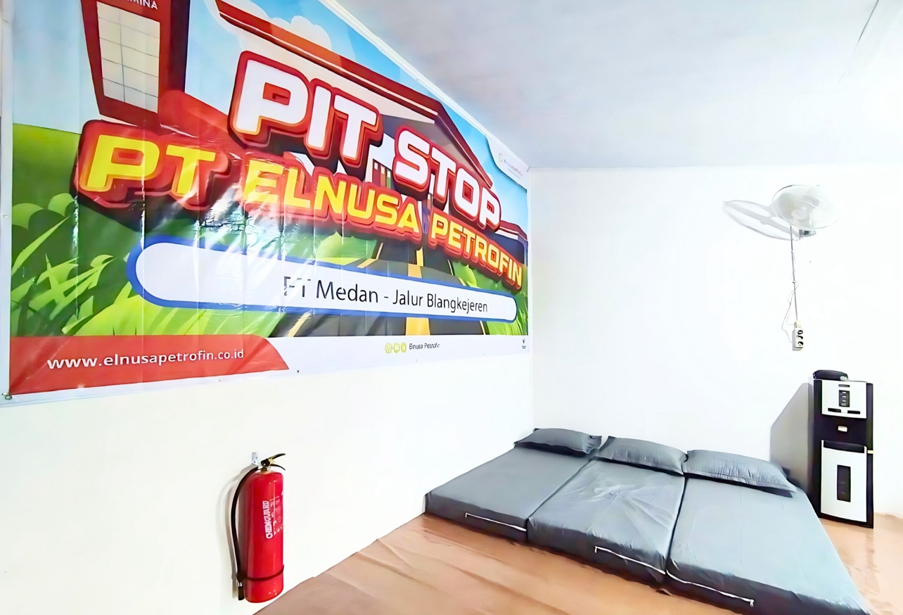 Cegah Kelelahan Pengemudi, Elnusa Petrofin Gelar Kick Off Implementasi Pit Stop di Jalur Blankejeren Sumut