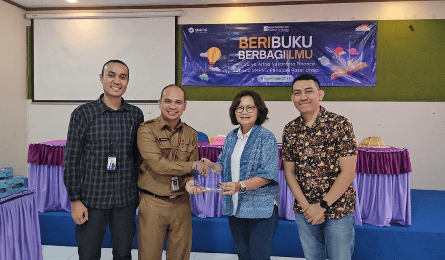 Dukung Digitalisasi Pendidikan, SANF Hadirkan Infrastruktur Internet dan Buku untuk SMPN 2 Penajam Paser Utara