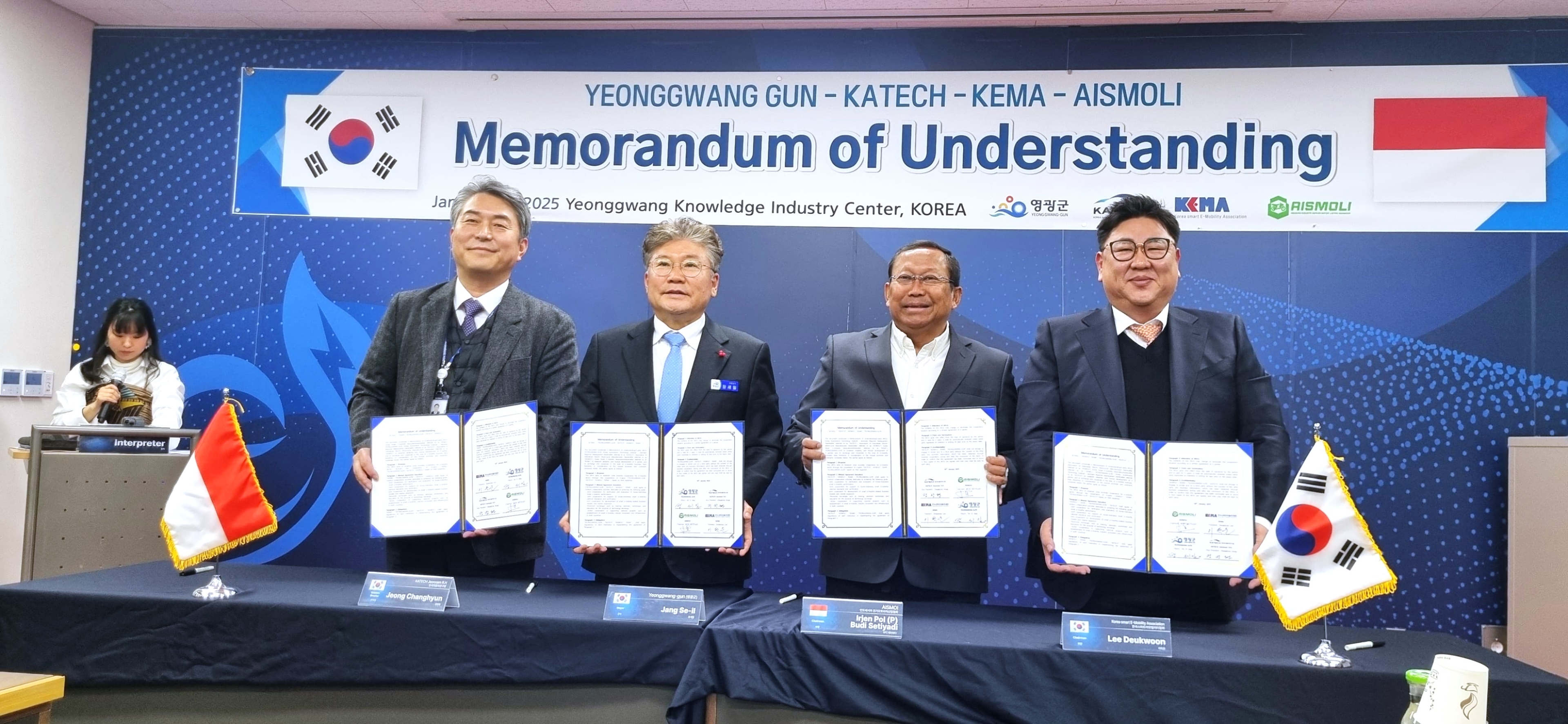 AISMOLI Teken MoU dengan Korsel Terkait Studi Motor Listrik