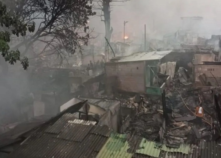 Lebih dari 500 Rumah Ludes Terbakar di Kemayoran Gempol