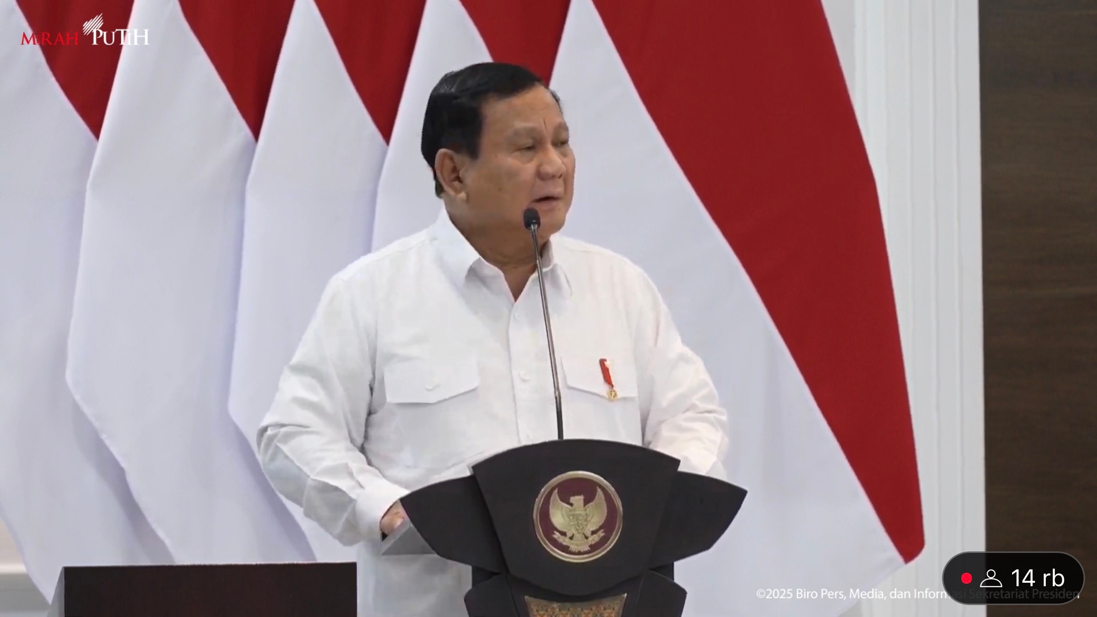 Prabowo: Swasembada Pangan Dicapai Paling Lambat Awal 2026