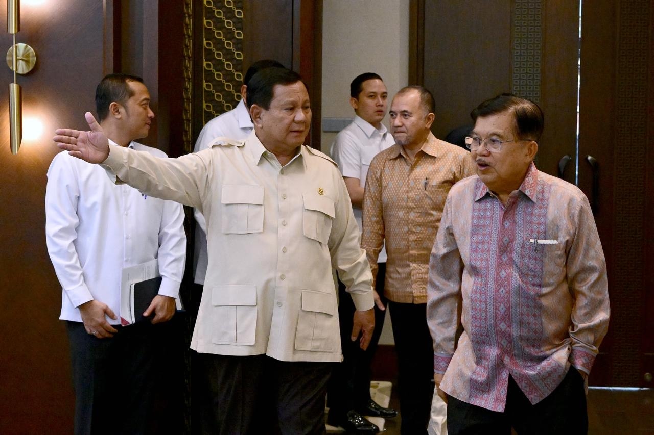Bertemu Presiden Prabowo, Jusuf Kalla Beri Masukan Soal Pangan dan Energi