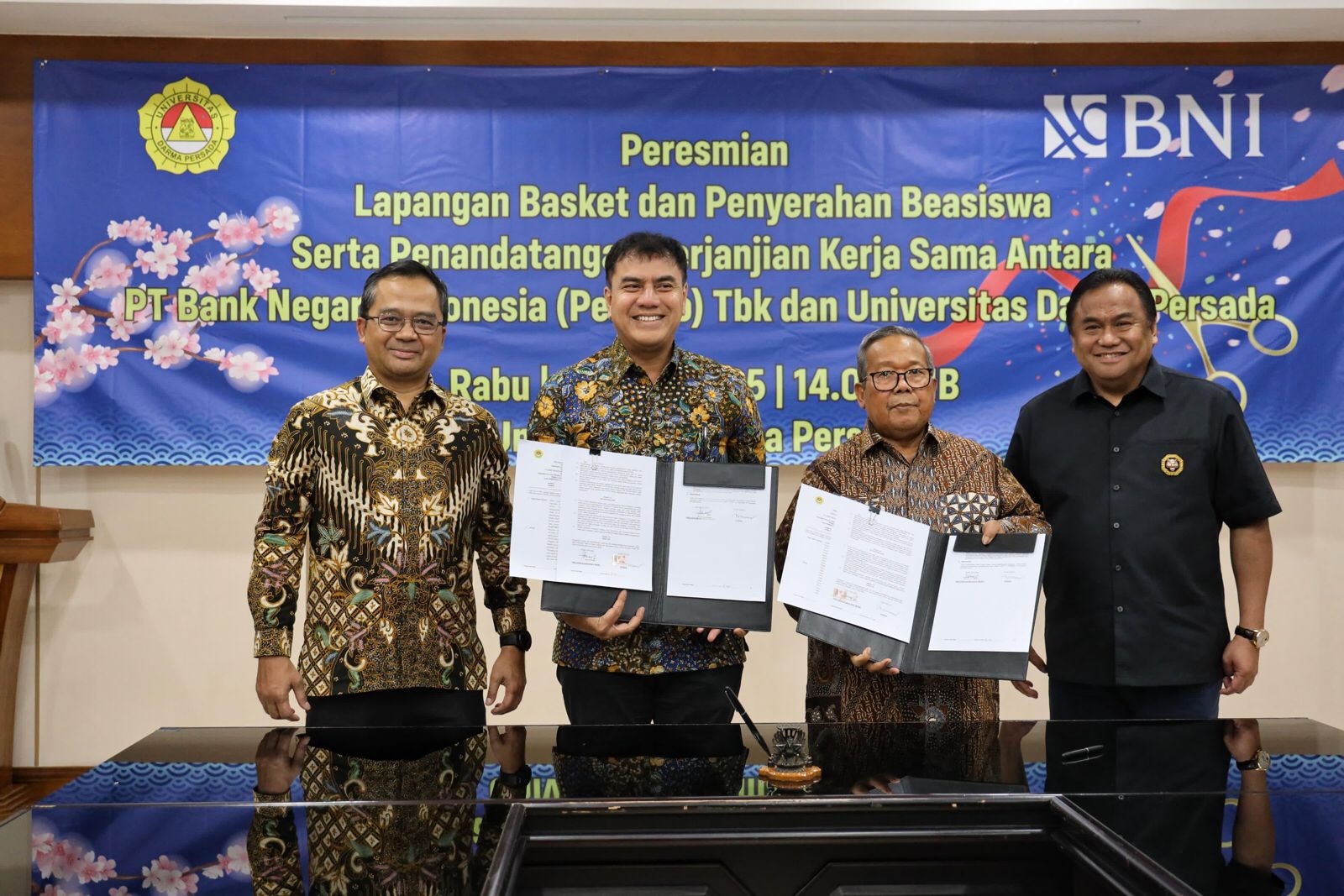 BNI Perkuat Ekosistem Keuangan Digital Kampus Sekaligus Salurkan CSR untuk Mahasiswa UNSADA