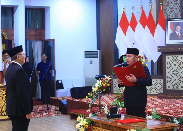Gubernur Herman Deru Kukuhkan Supriyadi sebagai Kepala Perwakilan BPKP Provinsi Sumsel