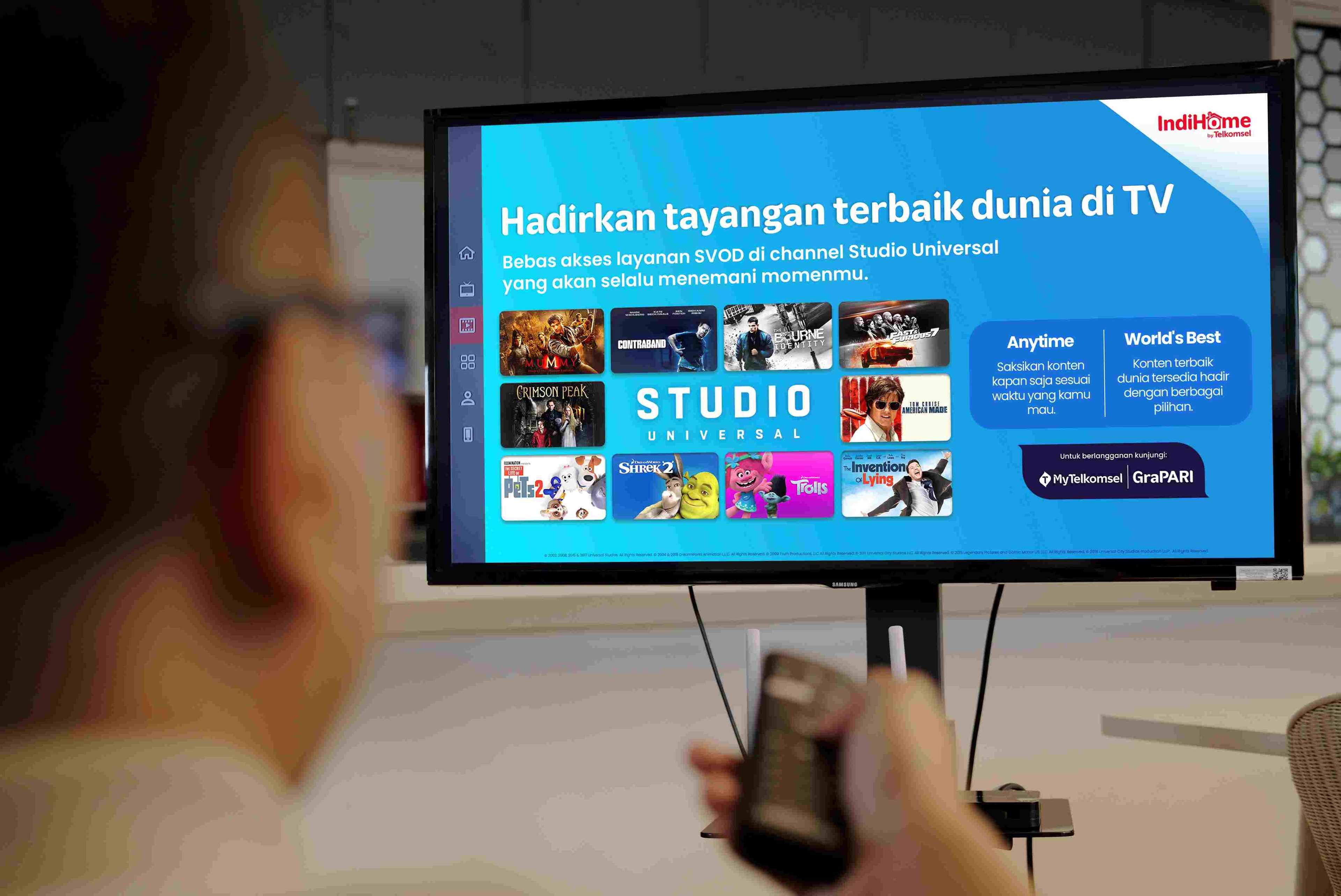 Telkomsel Hadirkan Channel Studio Universal di IndiHome TV