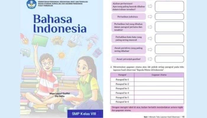 Kunci Jawaban Bahasa Indonesia Kelas 8 Halaman 15: Menulis Laporan Hasil Observasi