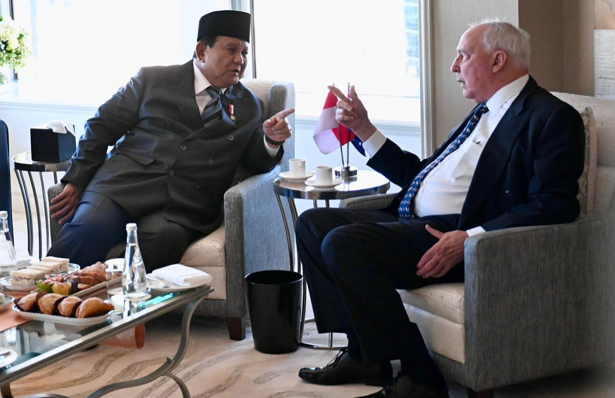 ‘Ngopi Politik’ di Sydney: Prabowo dan Paul Keating Bahas Dunia Tanpa Sekat