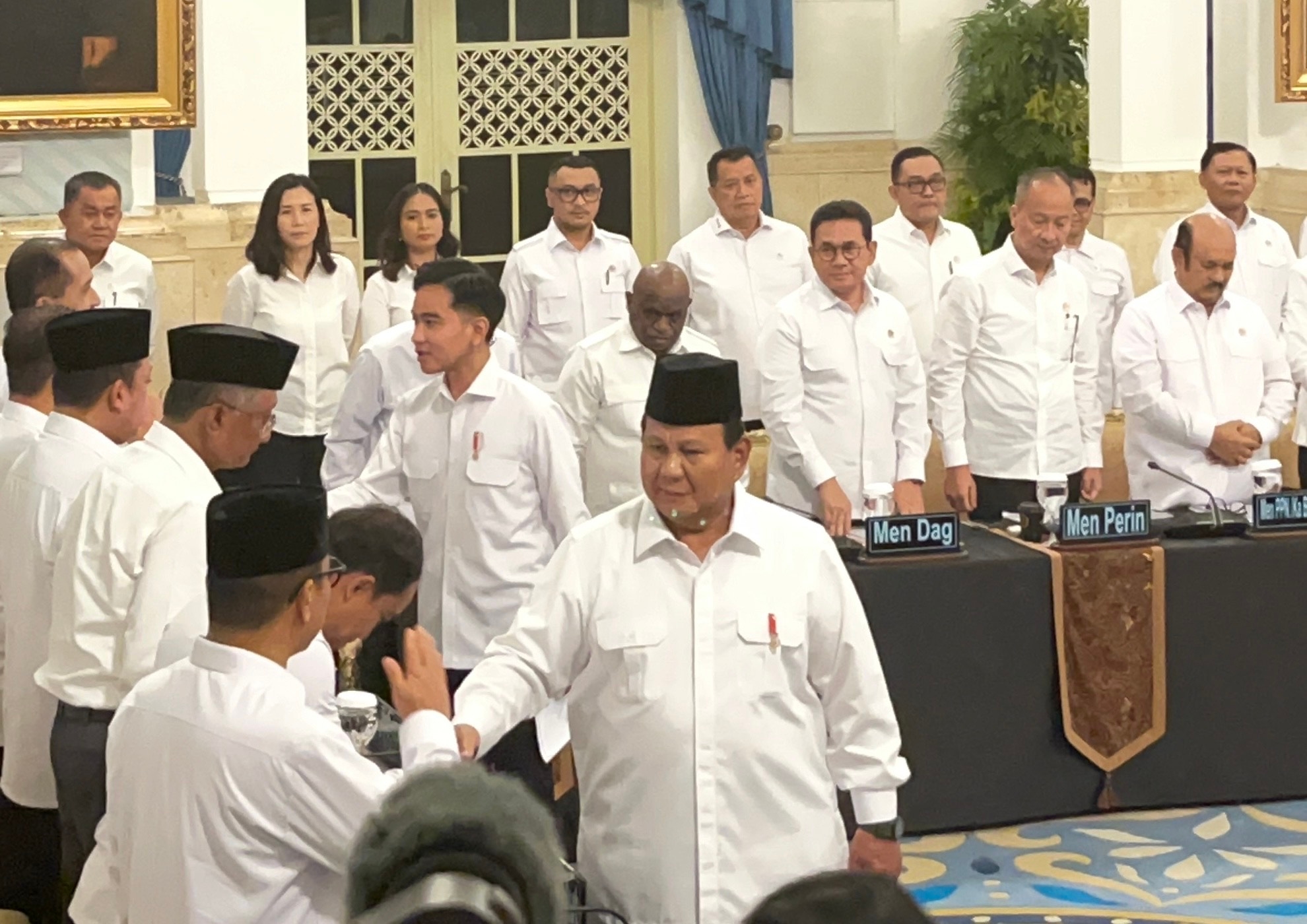Presiden Prabowo Gelar Sidang Kabinet Paripurna di Istana Negara