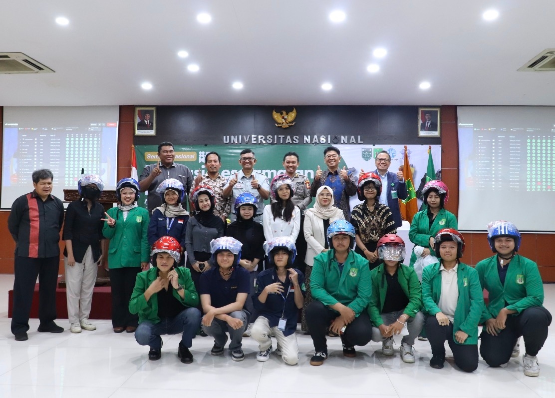 Tekan Angka Kecelakaan, Mapekka dan Civitas UNAS Deklarasikan Keselamatan Berkendara