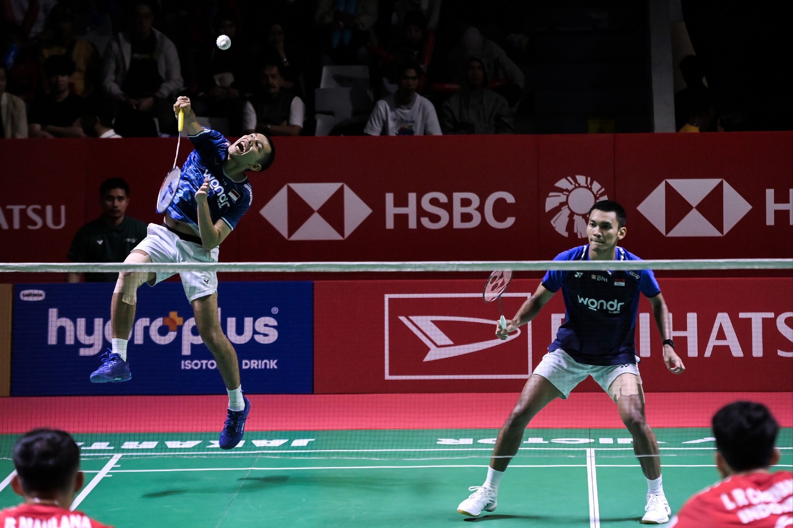 Indonesia Masters: Saling Sikut, Fajar/Fikri Singkirkan Leo/Bagas Dalam Perang Saudara