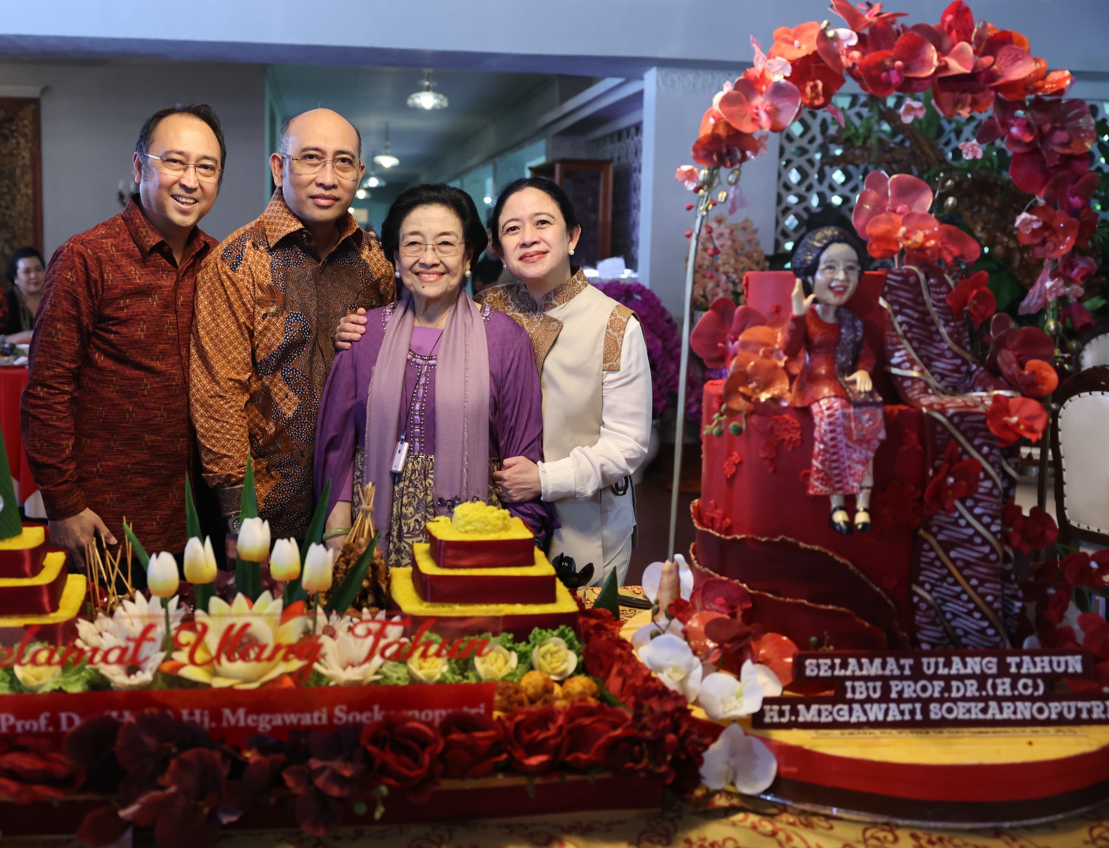 Megawati Rayakan Ultah ke-79 di Istana Batu Tulis, Dihadiri Keluarga dan Elit PDIP