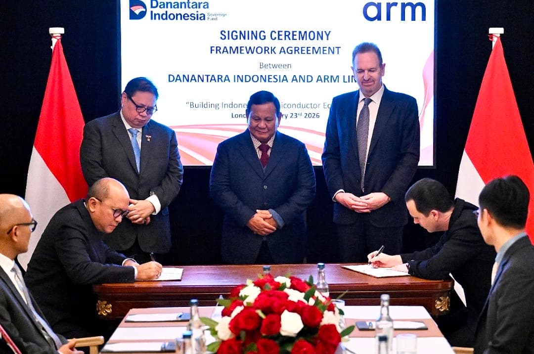 Prabowo Saksikan Kemitraan Danantara–Arm Limited, Indonesia Siap Kuasai Teknologi Semikonduktor