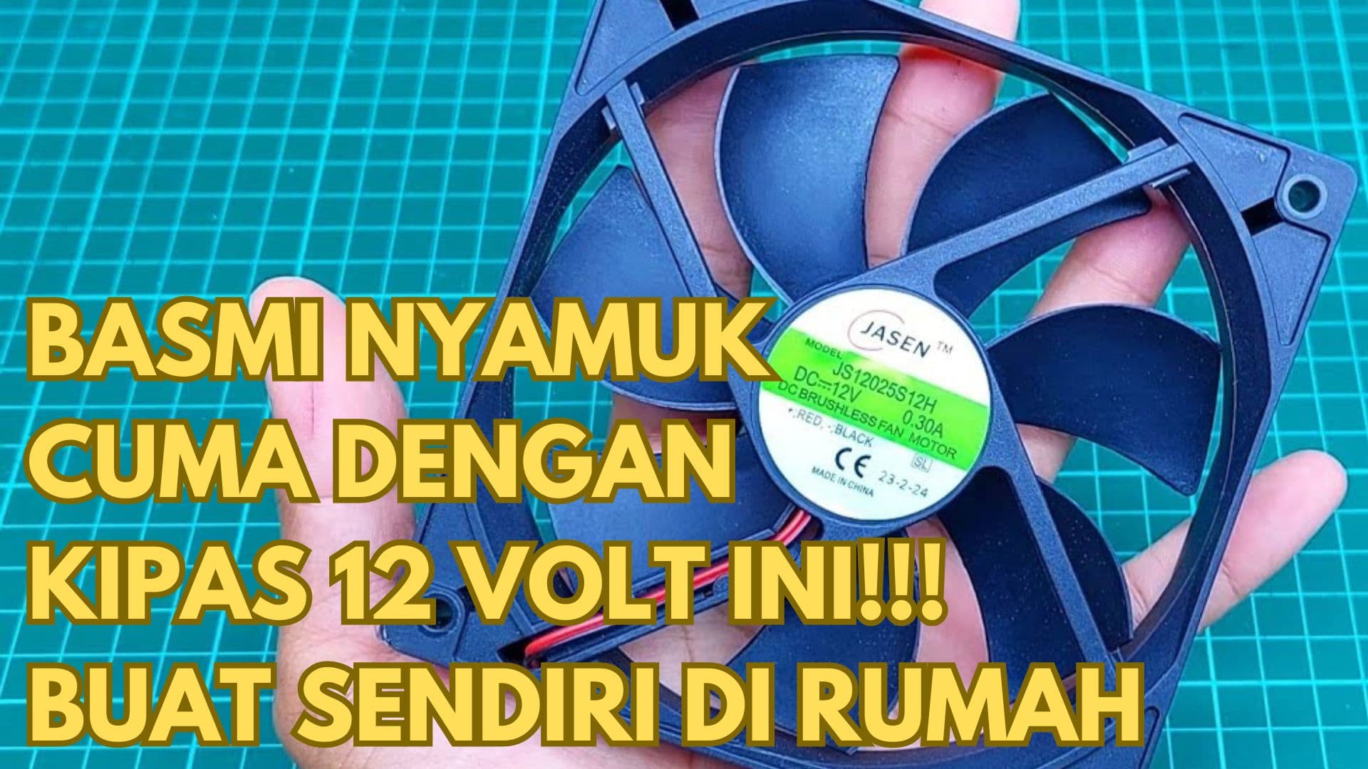 Simak Cara Mengusir Nyamuk dari Rumah dengan Alat Kreatif Berbasis Kipas 12 Volt