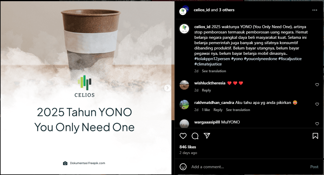 Ajak Pemerintah Hemat Belanjakan Uang Negara, Celios Sebut 2025 Tahun YONO