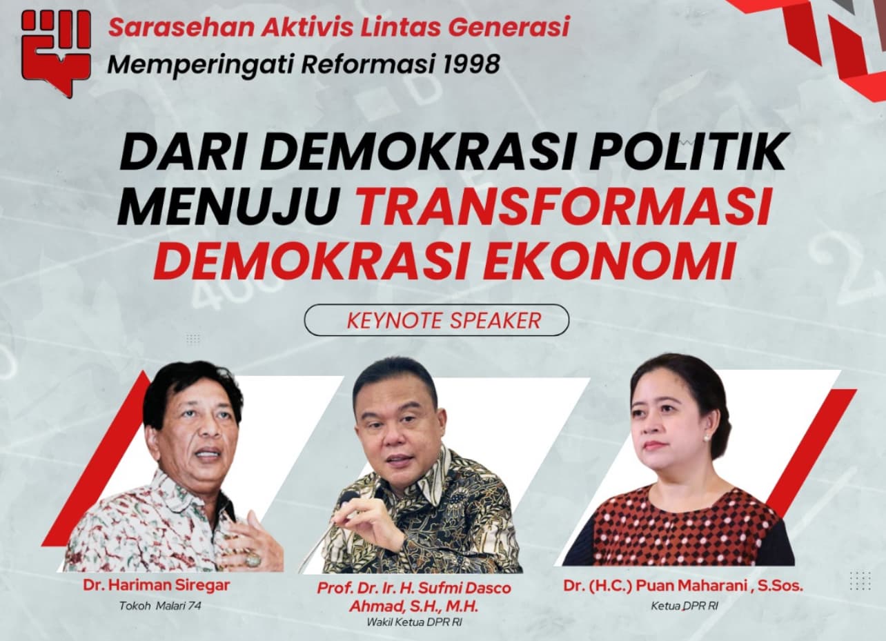 Puan, Dasco Sampai Hariman Dijadwalkan Hadiri Peringatan 27 Tahun Reformasi Membahas Demokrasi Ekonomi
