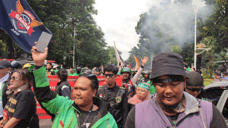 Gelar Unjuk Rasa, Pengemudi Ojol Tuntut Payung Hukum dan Kejelasan Tarif