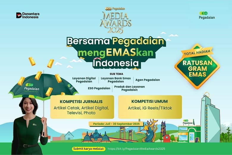 Pegadaian Media Awards Kembali Hadir, Siap-siap Rebut Total Hadiah Ratusan Gram Emas