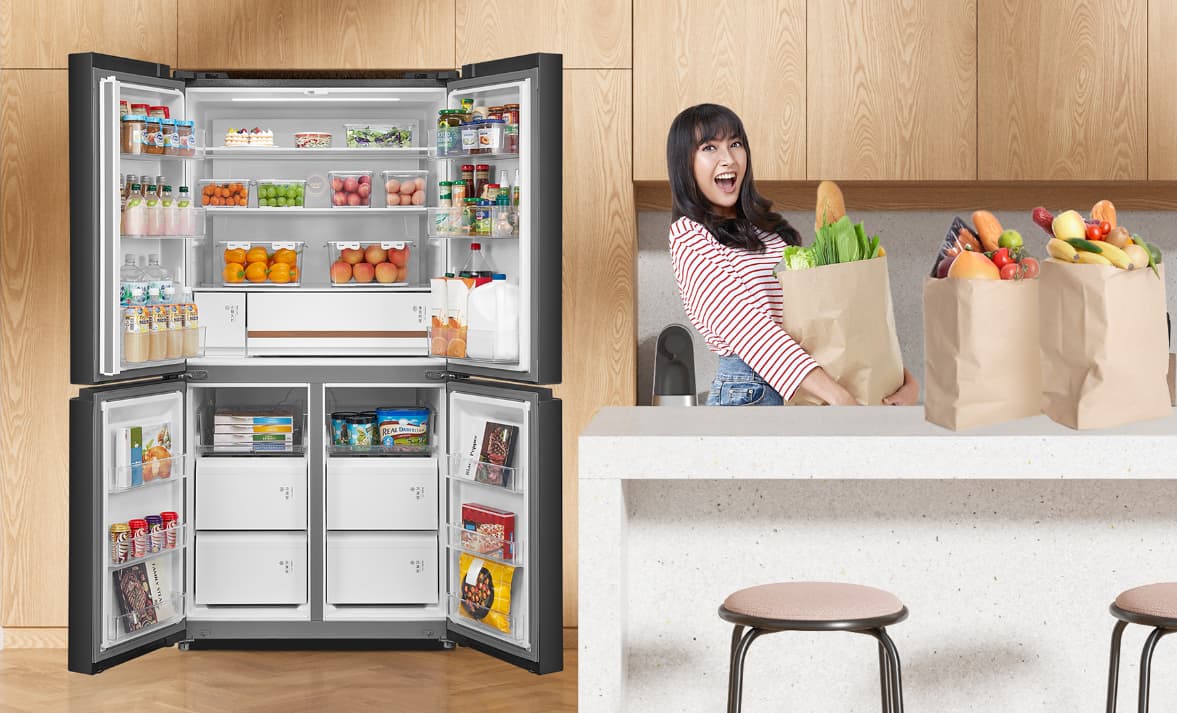 Kulkas Jumbo Toshiba 711 Liter, Solusi Anti Drama Stok Makanan Keluarga Indonesia