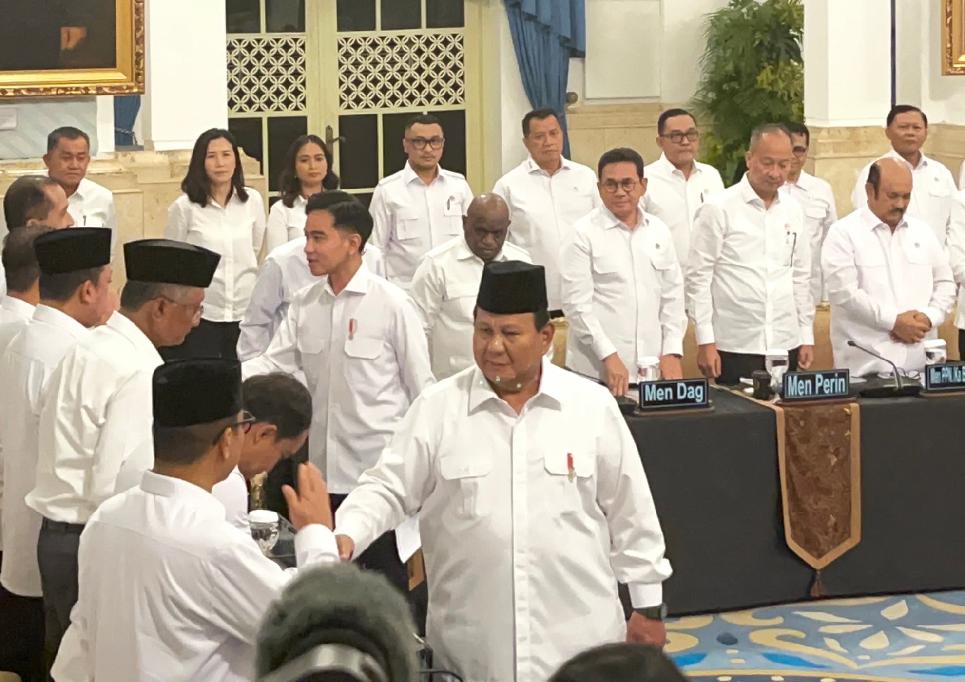 Presiden Prabowo Gelar Sidang Kabinet Paripurna di Istana Negara