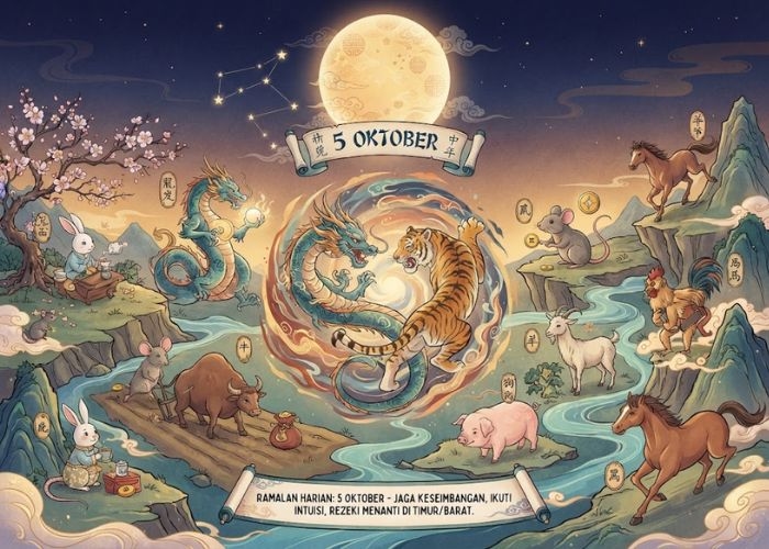 Ramalan Shio 5 Oktober 2026: Keuangan 4 Shio Ini Diprediksi Makin Cerah