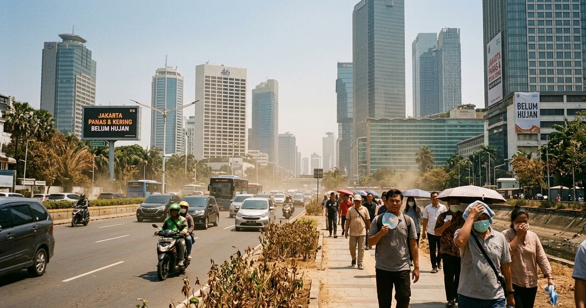 Jakarta Masih Panas dan Kering, Kapan Musim Hujan Datang?