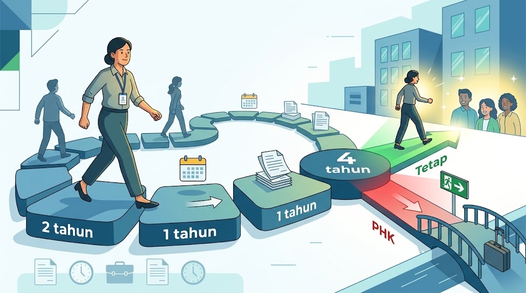 Kontrak Kerja 4 Tahun Jadi Batas Maksimal, Ini Aturan PKWT Menurut UU Ketenagakerjaan Baru
