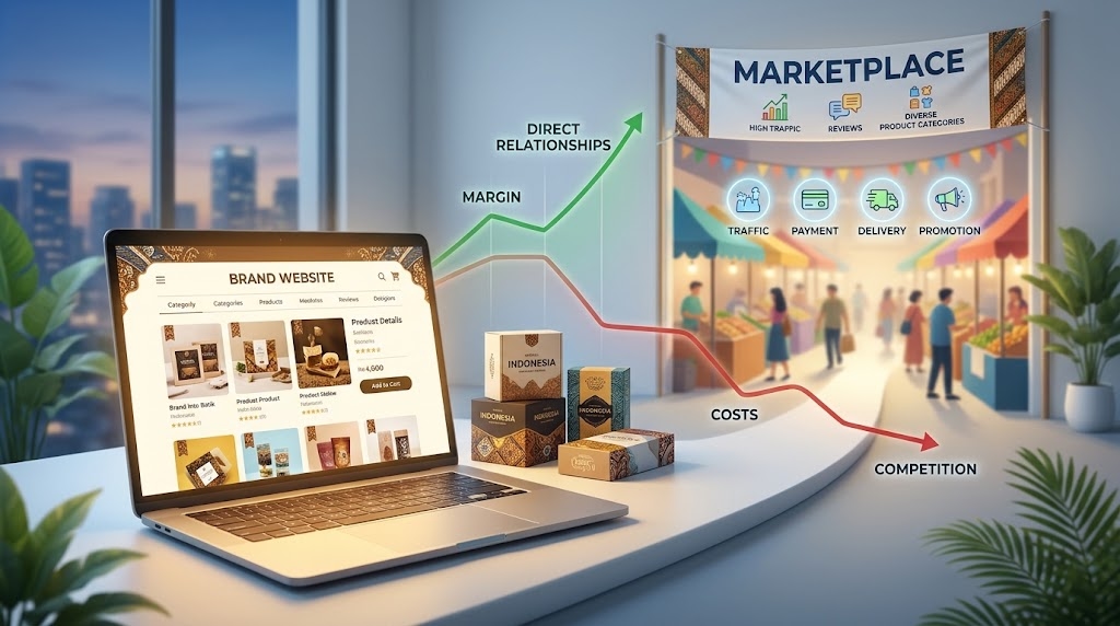 Biaya Marketplace Makin Tinggi, Brand Lokal Mulai Mengandalkan Website Sendiri