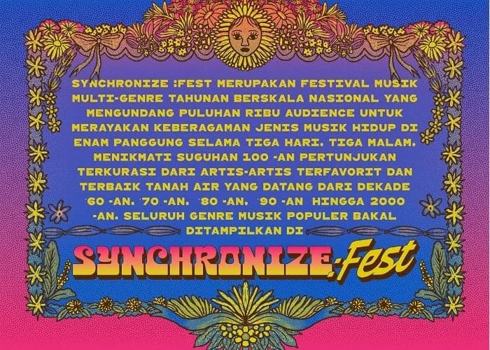 Jadwal Synchronize Fest 2026 16-18 Oktober, Ini Lineup Hari Pertama hingga Ketiga!