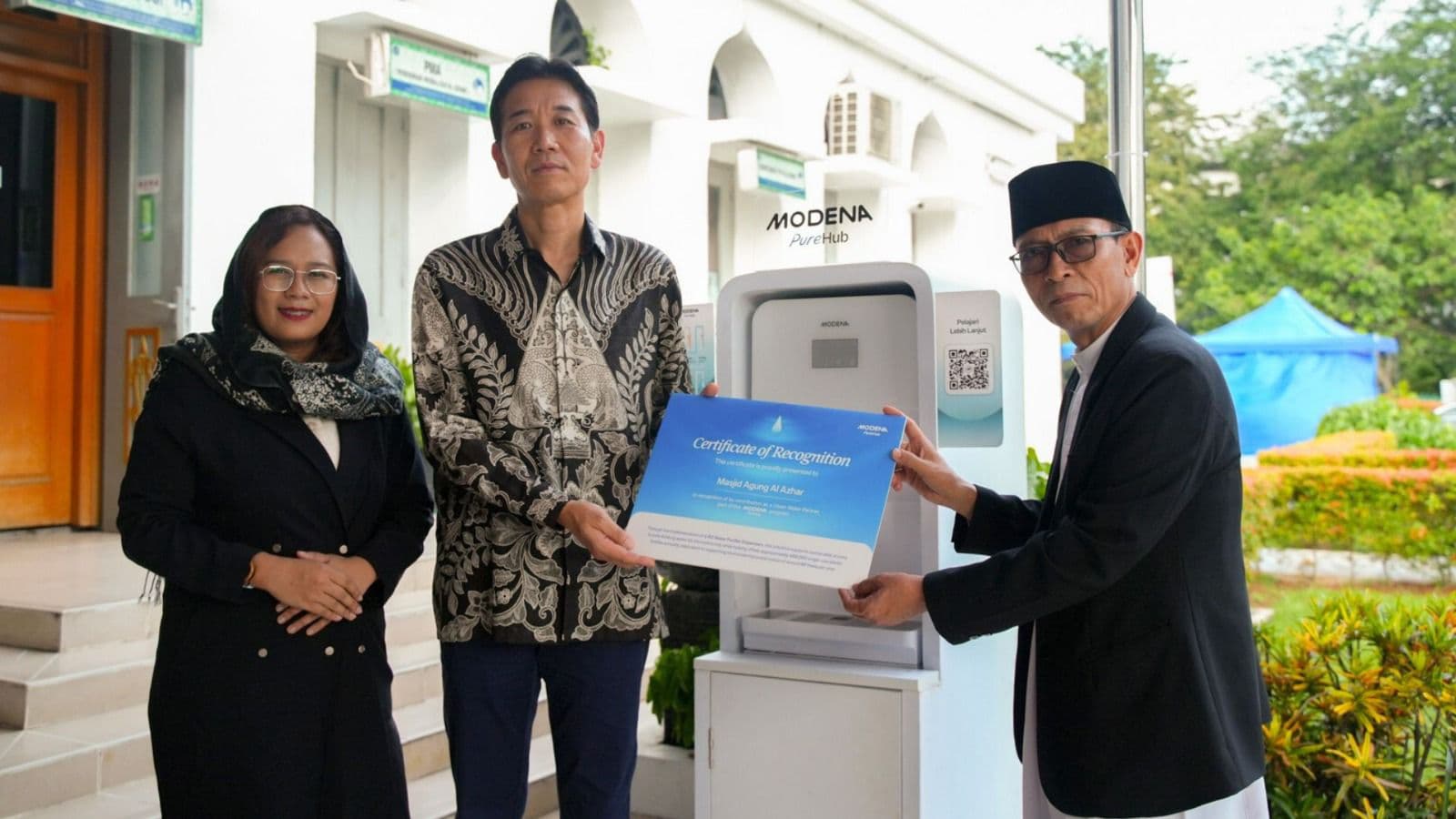 MODENA Tambah Titik Air Minum Gratis di Masjid Al Azhar Saat Ramadhan, Dorong Konsumsi Lebih Bijak