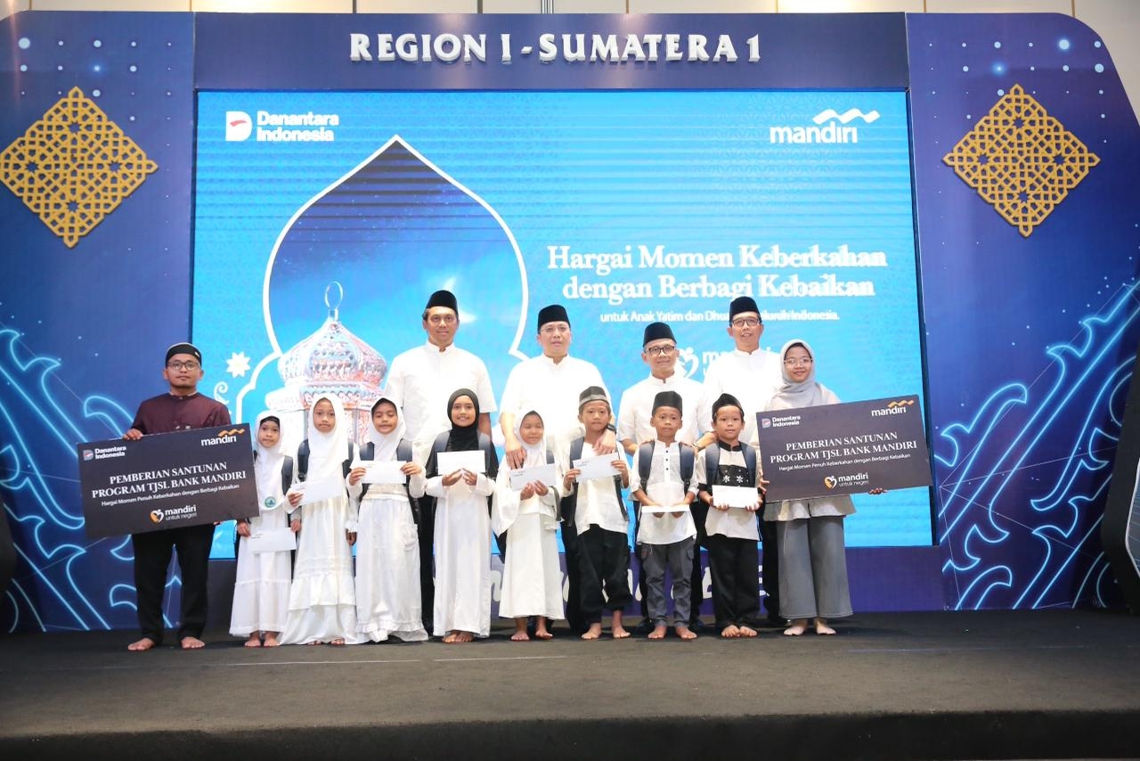 Berbagi Kebaikan dengan Masyarakat Medan, Bank Mandiri Gelar Buka Puasa, Santunan dan Khitanan Gratis