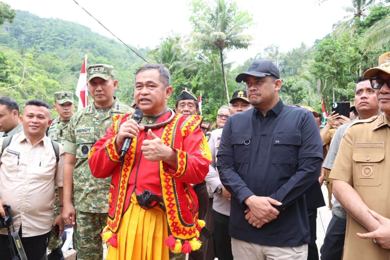 Kasad Resmikan Jembatan di Nias Selatan, 1.076 Proyek Masih Berjalan, Tiap Hari Ada Jembatan Baru Terbangun
