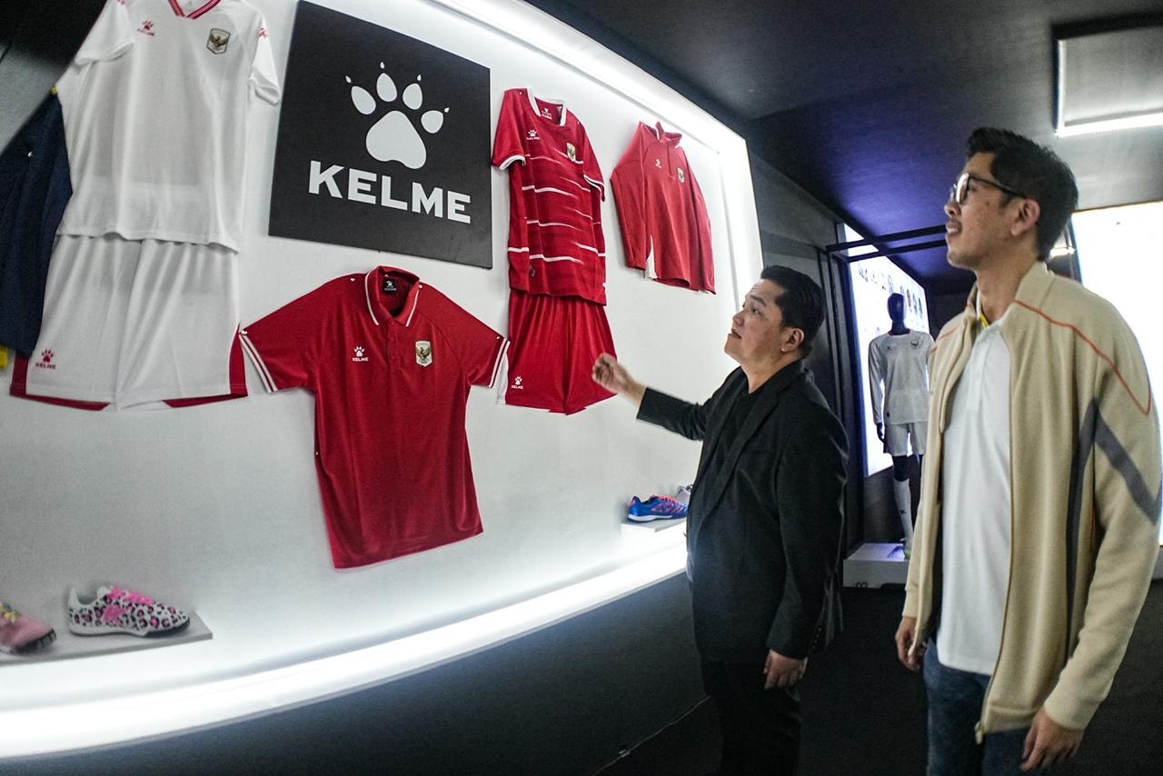 Erick Thohir Terkesan dengan Desain Batik di Jersey Anyar Timnas Indonesia